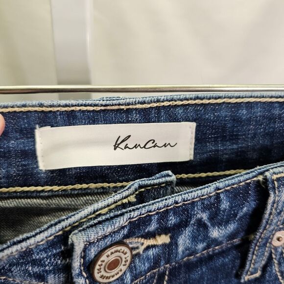 KanCan Russell Distressed Mid Rise Boyfriend Jeans Size 5/26 - Picture 5 of 9